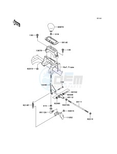 KVF650 4x4 KVF650D6F EU GB drawing Control