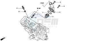 CB900F CB900F drawing THERMOSTAT