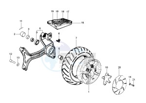 Hexagon GTX 125-180 drawing Rear Wheel