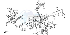 ST1100 drawing EXHAUST MUFFLER