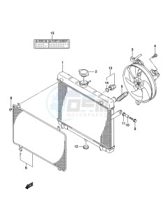 LT-A500X(Z) drawing RADIATOR (LT-A500XL2 P17)