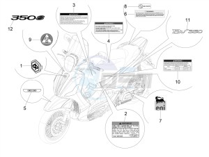 BV 350 ST 4T 4V IE ABS E4 (NAFTA) drawing Plates - Emblems