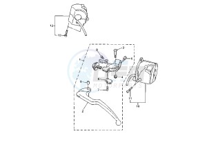 YZF R1 1000 drawing HANDLE SWITCH – LEVER