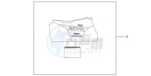 CBR1000RA9 UK - (E / ABS MKH) drawing INDOOR BODY COVER