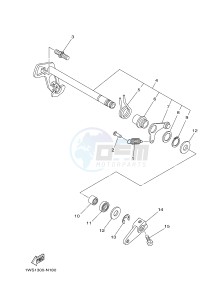 MT07 700 (1WS1 1WS2) drawing SHIFT SHAFT