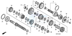 CB13009 Australia - (U / MME TWO) drawing TRANSMISSION