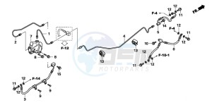 NT700V drawing BRAKE LINES/PCV.