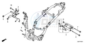 NSC50T2E NSC50T2E UK - (E) drawing FRAME BODY (NSC502WH/T2)