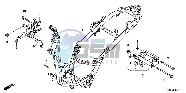 FRAME BODY (NSC502WH/T2)