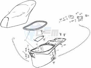 ATLANTIS BULLET - 50 cc VTHAL1AE2 Euro 2 2T AC CAN drawing Seat (Positions)