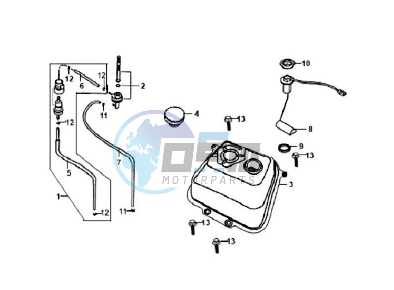 FUEL TANK - FUEL CUT