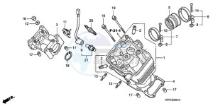 CBR125RWA Germany - (G / WH) drawing CYLINDER HEAD (CBR125RW7/RW9/RWA)