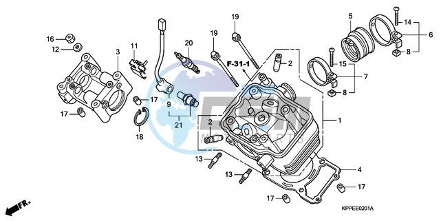 CYLINDER HEAD (CBR125RW7/RW9/RWA)