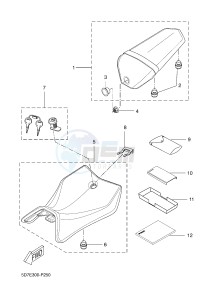 YZF-R125A YZF-R125 ABS R125 (5D7E) drawing SEAT