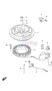 DF 25A drawing Magneto Manual Starter