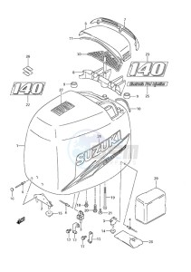 DF 140 drawing Engine Cover