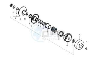 NRG PUREJET 50 drawing Driven pulley