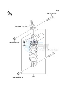 NINJA ZX-10R ZX1000-C2H FR GB XX (EU ME A(FRICA) drawing Shock Absorber(s)