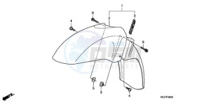 FES1259 UK - (E / MKH 3E) drawing FRONT FENDER