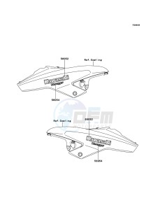 VERSYS KLE650CCF XX (EU ME A(FRICA) drawing Decals(Yellow)