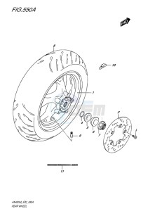 AN400 BURGMAN EU drawing REAR WHEEL