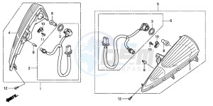 SH300A drawing FRONT WINKER