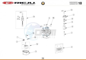 BYE-BIKE-EURO4-BLACK 50 drawing CARBURETTOR