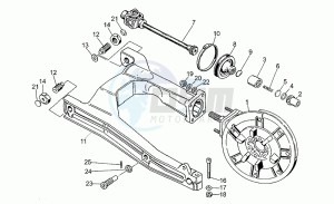 750 X Polizia - PA 2A Serie Polizia/PA 1A Serie drawing Swing arm