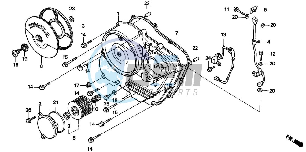 RIGHT CRANKCASE COVER