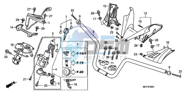 HANDLE PIPE/HANDLE COVER (FJS400D9/FJS400A)