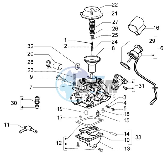 Carburettor component parts