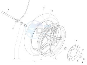 Liberty 125 4t ptt e3 (A) Austria drawing Front wheel