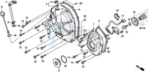 CBF600N drawing CLUTCH COVER (CBF600S6/SA6/N6/NA6)