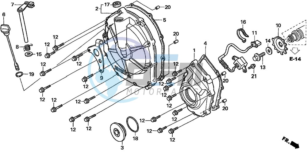 CLUTCH COVER (CBF600S6/SA6/N6/NA6)