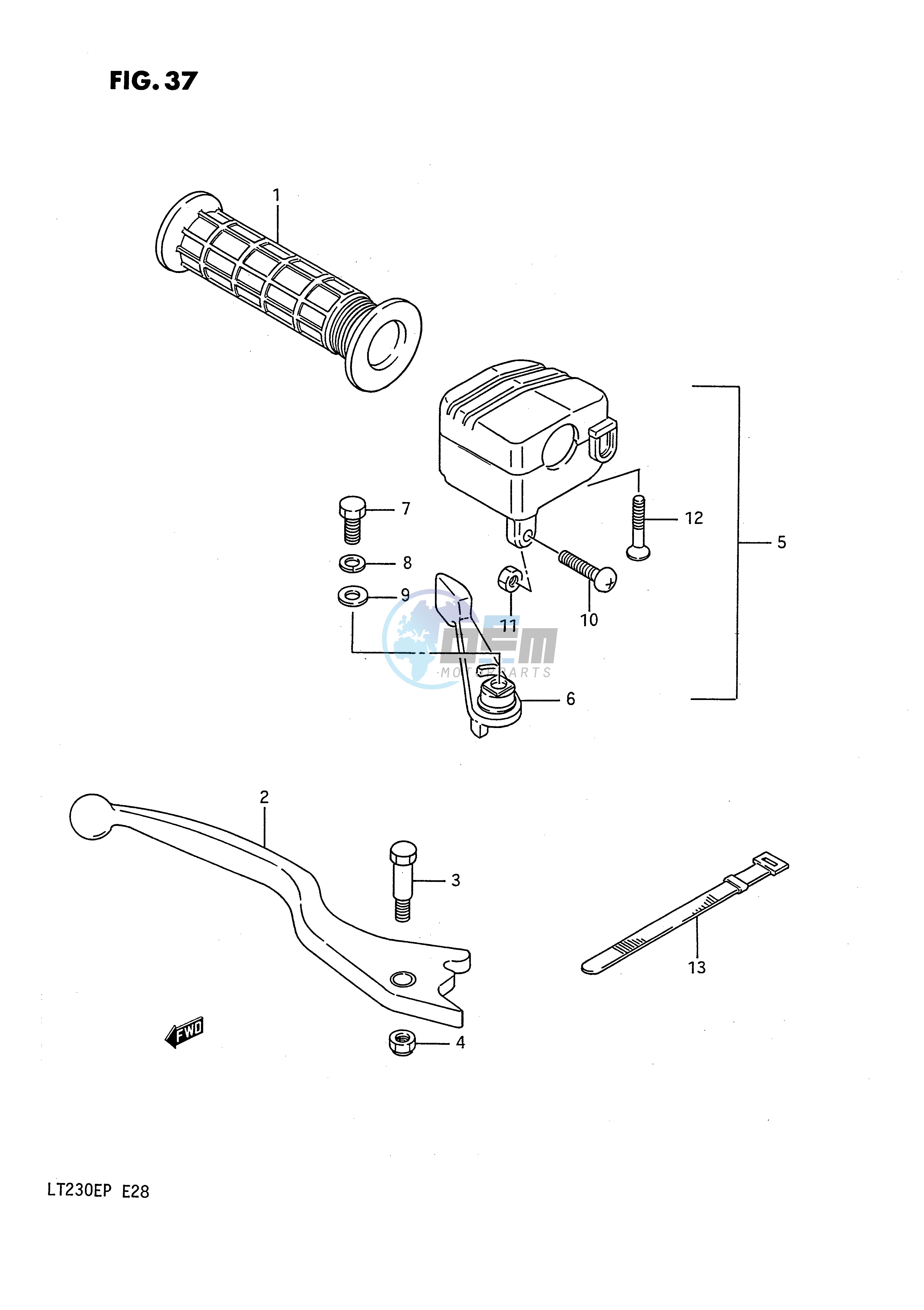 RIGHT HANDLE SWITCH (MODEL H J K L)