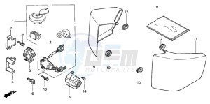 VT750C drawing SIDE COVER