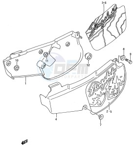 RM80 (E28) drawing FRAME COVER (MODEL M N)