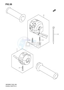 GSF650 (E2) Bandit drawing HANDLE SWITCH