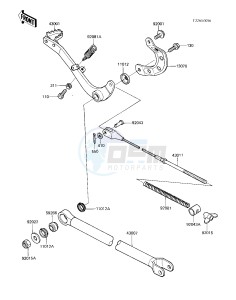 KX 250 C [KX250] (C1) [KX250] drawing BRAKE PEDAL_TORQUE LINK -- 83 KX250-C1- -