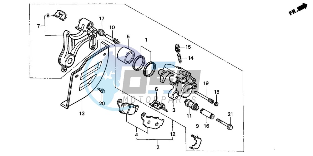 REAR BRAKE CALIPER