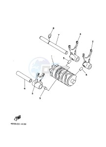 YZ85LW (1SNG 1SNJ 1SPG 1SPJ) drawing SHIFT CAM & FORK