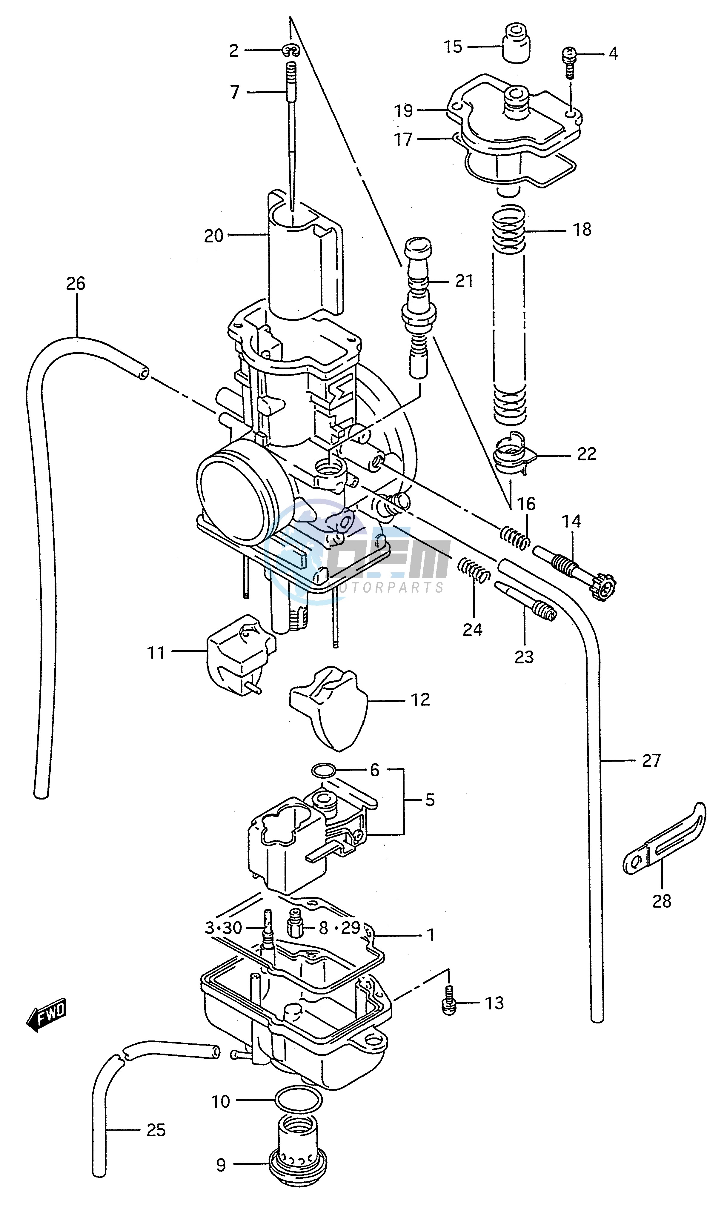 CARBURETOR (MODEL K L M N)