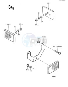 KXT 250 A [TECATE] (A1) [TECATE] drawing REFLECTORS -- CANADA- - -- 84 A1- -