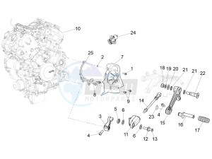 RSV4 1000 RACING FACTORY E4 ABS (NAFTA) drawing Engine-Completing part-Lever