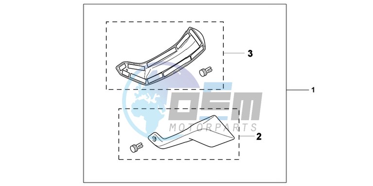 KIT,FOOT DEFLECTOR