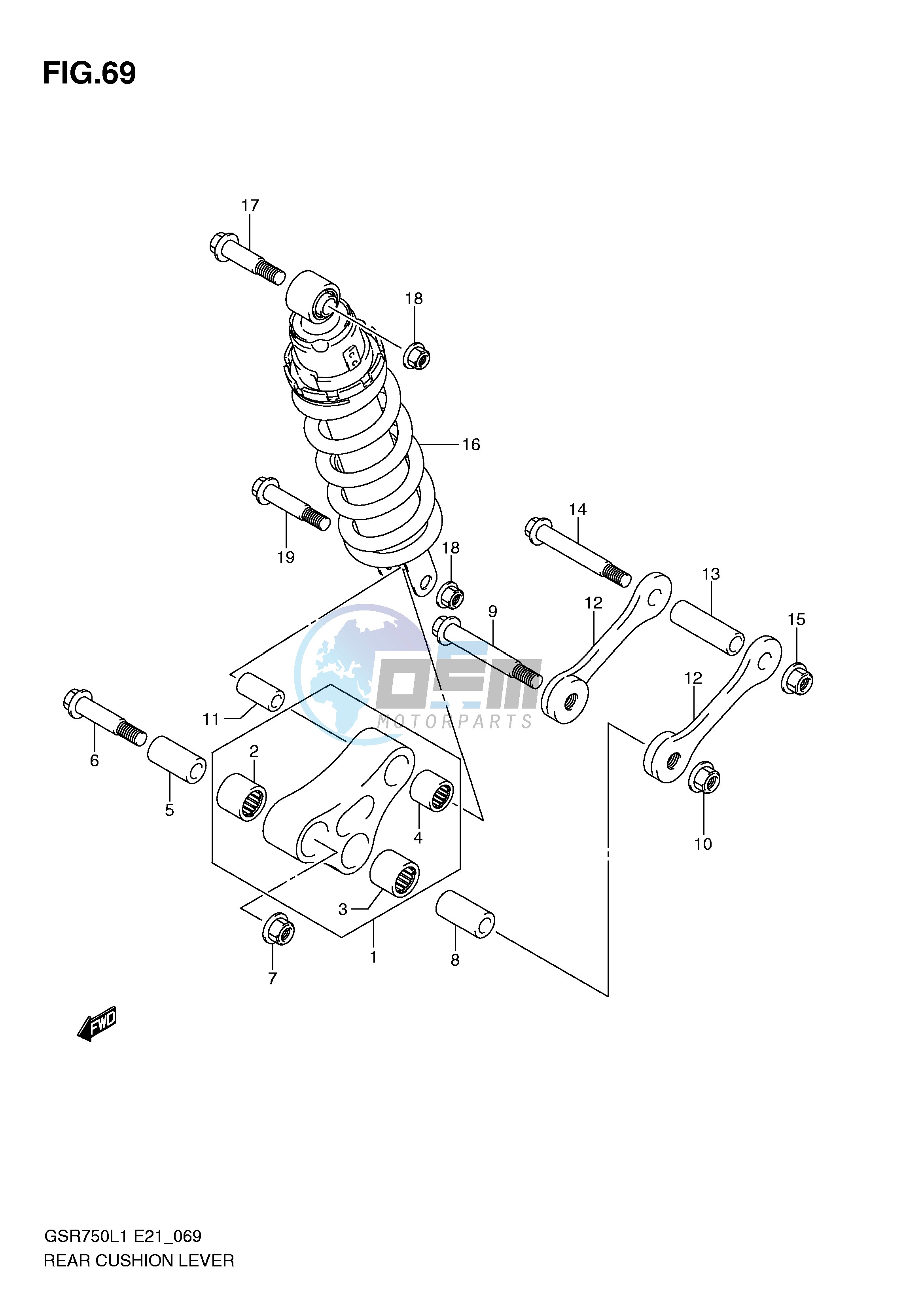 REAR CUSHION LEVER