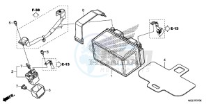 CB500XE CB500X ABS UK - (E) drawing BATTERY