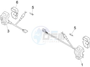 LXV 125 4T E3 drawing Selectors - Switches - Buttons