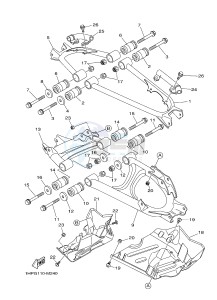 YFM550FWAD YFM550PHF GRIZZLY 550 EPS HUNTER (2LBC) drawing REAR ARM