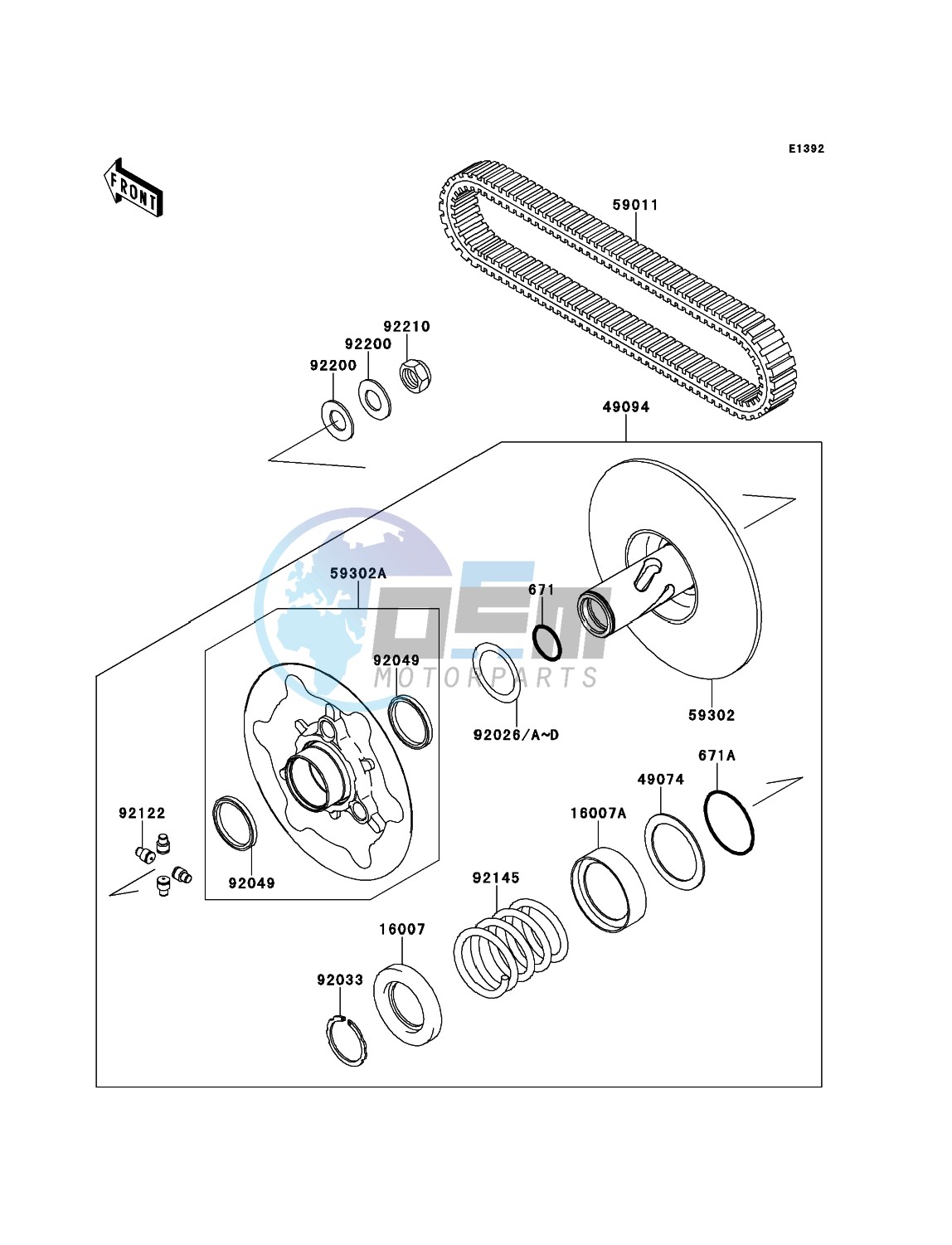 Driven Converter/Drive Belt